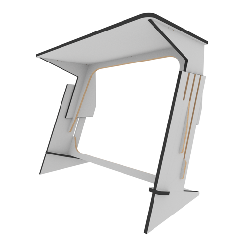 My z-shaped standing desk design preview image